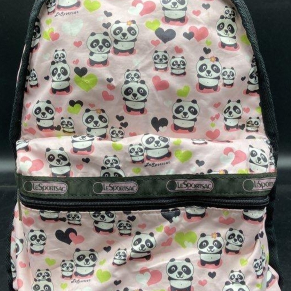 LeSportsac Pink Panda Kids Backpack